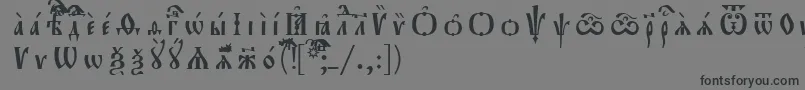 Шрифт Orthodox.TtIeucs8Р Р°Р·СЂСЏРґРѕС‡РЅС‹Р№ – чёрные шрифты на сером фоне